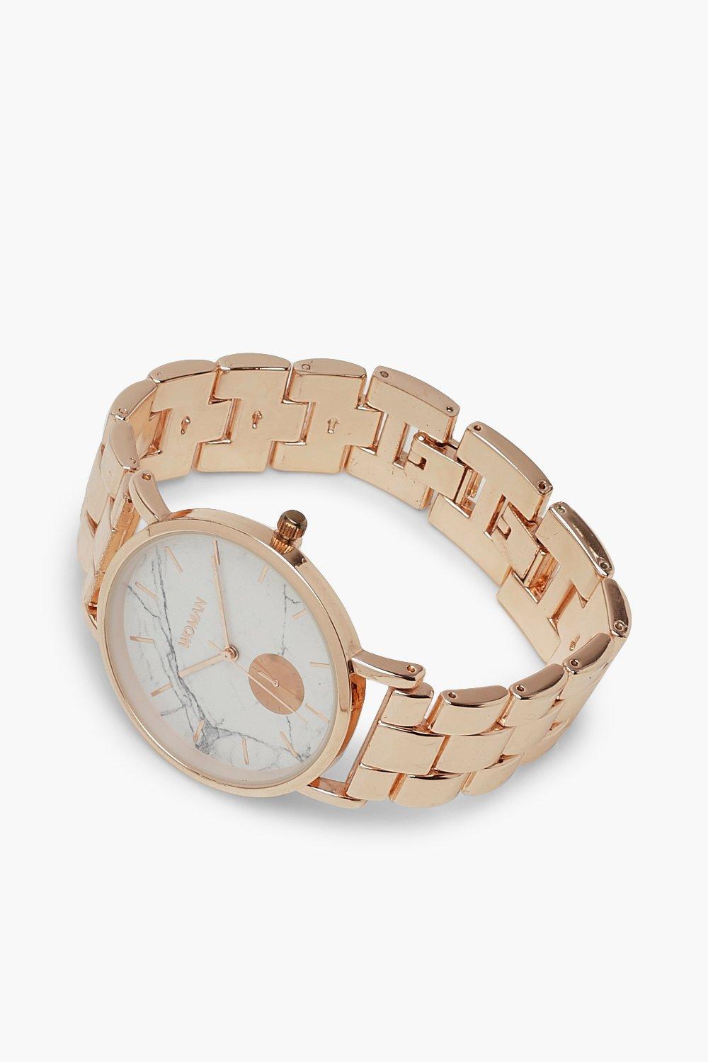 Rose gold 2025 watch marble face